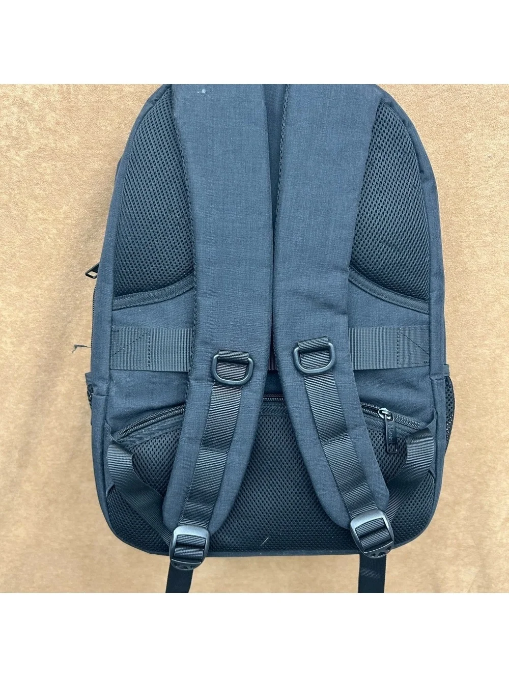 Matein Black Backpack with Multiple Compartments and Padded Straps